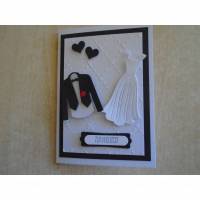 Glüchwunschkarte zur hochzeit hochzeitskarte Karte Grußkarte Hochzeit Glückwunsch Bild 1