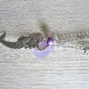 Halskette Violet Seashell 60cm lang rundum - Lila Glas Muschel, Meerjungfrau Nixe Kette Modeschmuck Bild 4