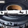 10m (1,60EUR/m) Hannover Skyline Webband schwarz/weiß Bild 2