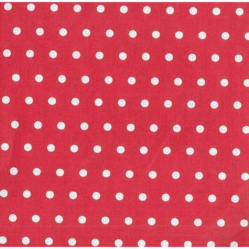 0,25m Wachstuch „Leona" Punkte rot/weiß 19EUR/m Swafing Bild 1