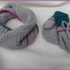 Babymütze, Wollmütze Baby aus Wolle (Merino), handgestrickt, grau Bild 6