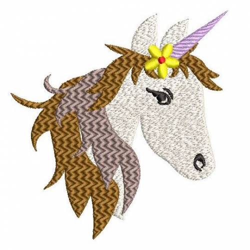 Stickdatei Pferd Einhorn Vollstickerei 2erlei 10x10cm