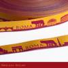 10m (1,60EUR/m) Rom/ ROMA Skyline Webband orange/rot Bild 4