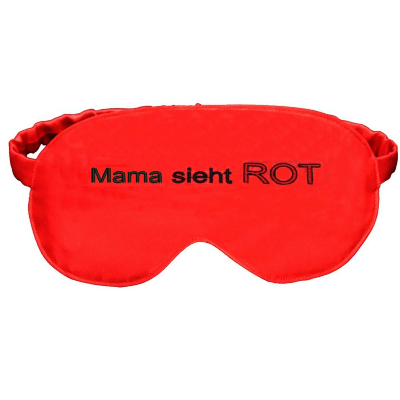 Witzige Schlafmaske für Frauen – Schlafbrille Mama sieht Rot | la miscela
