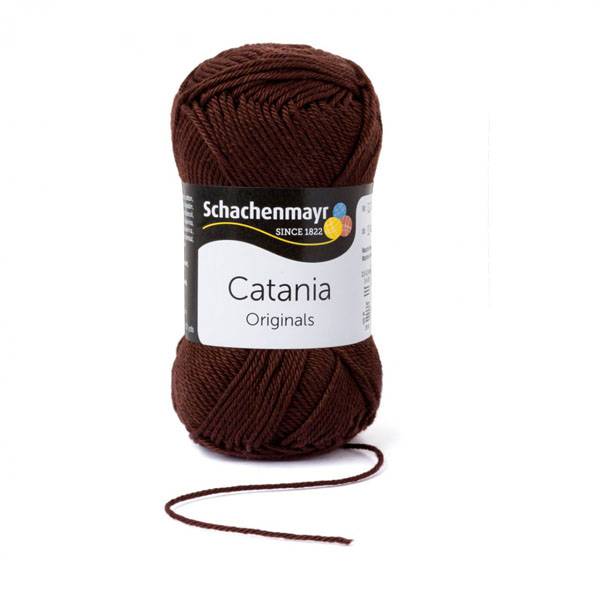 50g (5EUR/100g) Catania Baumwolle Garn Schachenmayr kaffee 162 Bild 1
