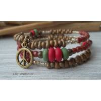 Hippie Spiralarmband "Peace" Bild 1