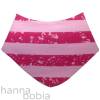 Babyset Mütze und Halstuch mit Streifen in rosa-pink Bild 3