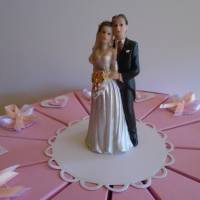 hochzeitstorte geldgeschenk zur Hochzeit Schachteltorte Papiertorte give Away Torte Hochzeitsgeschenk Bild 3
