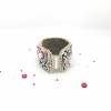 Armband handgestickt in den Farben silber, rosa, weiß - Kristalle und Glasperlen - Hochzeits-Schmuck  Bild 8