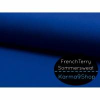 0,5m Sommersweat FrenchTerry royalblau Bild 1