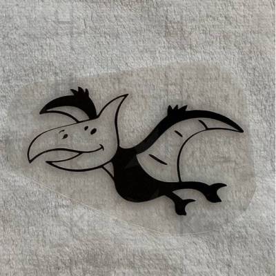 Bügelbild - süßer Dinosaurier / Flugsaurier - viele mögliche Farben