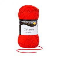 Catania Baumwolle Garn Schachenmayr signalrot 0115 Bild 1