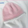 Babymütze, Babyhandschuhe als Babyset aus Wolle (Merino), rosa Bild 4