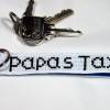 Schlüsselanhänger handgestickt "Papas Taxi" Bild 7