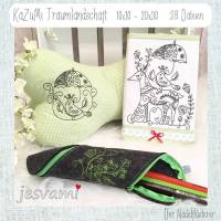 Digitale Stickserie  "KaZuMi Traumlandschaft" für den 10x10 - 20x30 cm (4x4 - 8x12") Stickrahmen Bild 1