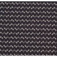 11,90EUR/m Baumwolle Webware Sew Love Sicherheitsnadeln von Lycklig Design schwarz-grau Bild 1