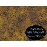 0,5m Sommersweat FrenchTerry stainy style ocker Bild 1