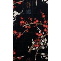 Baumwollstoff „Golden Garden – Sakura“ Kirschblüten schwarz Alexander Henry Bild 1