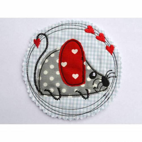 Stickdatei Maus doodle 10x10cm