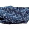 Damen Loop Schlauchschal Muster blau handmade Schal Bild 3