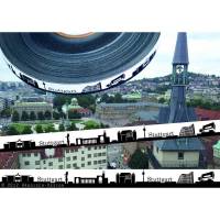 5m Stuttgart Skyline Webband scharz/weiß Bild 1