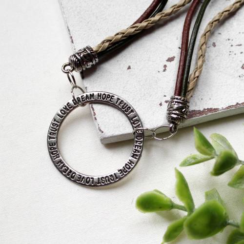 Kette mit Ring • Basiskette | Halsschmuck | Geschenk Frau | Freundin | Schwester | Mama