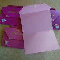 4St.Einladungskarten zur Einschulung Schulanfang Einladung Mädchen  1Schultag Schule Einladungen Rosa Pink Bild 3