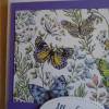 Glückwunschkarte Geburtstag  Grußkarte Karte Schmetterlinge Schmetterling Geburtstagskarte Frau Glückwunsch Bild 2