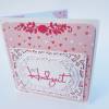Hochzeit-Karte mit Herz in rosa mit Geldschein-Fach Bild 3