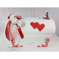 Briefbox Hochzeit BIKER MOTORRAD rot Geschenkbox Bild 1