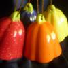 Glockenblume mit Klöppel in 4 Farben Rot,Blau,Gelb, Orange Bild 4