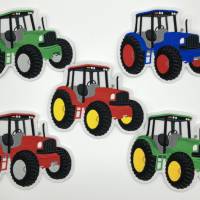 Xxl Aufnäher: Traktor Grün, Rot Oder Blau Bild 4