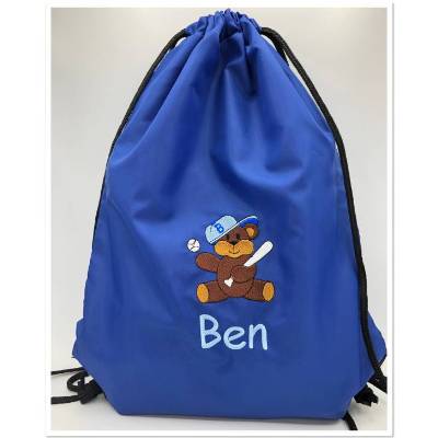 TURNBEUTEL + STICKMOTIV TEDDY ( #47 ) + Namen