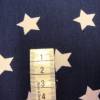 Baumwoll-Stoffe "weiße Sterne" auf dunkelblau Bild 4