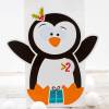 Adventskalender Pinguin zum Befüllen & Basteln DIY Komplettset für Kinder kein Kleber und keine Schere notwendig Weihnachtskalender Bild 4