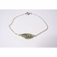 Karma Armband, Gliederkette Armband 925 Silber mit Spiralen Motiv, Geschenk für Frauen Bild 1
