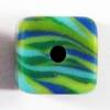 Zebra Polariswürfel 8x8mm matt, Farbe grün-mix Bild 2