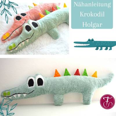 E-Book Krokodil klein Holgar Nähanleitung und Schnittmuster