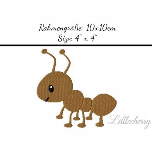 Stickdatei "Ameise" 10x10