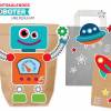DIY Adventskalender Roboter Universum zum Befüllen für Jungs - Weihnachtskalender für kleine Kosmonauten Bild 2