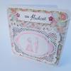 Hochzeit-Karte -  Geldfach und Innendeko - weiß und rosa Bild 4