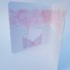 Hochzeit-Karte -  Geldfach und Innendeko - weiß und rosa Bild 5