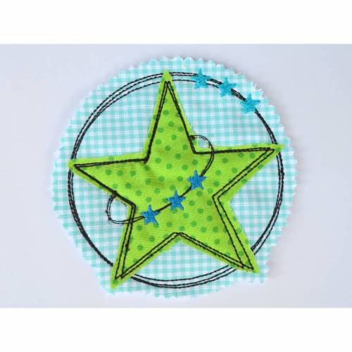 Stickdatei DOODLE Stern, 2er SET 13x13cm