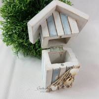 Geldgeschenk - Verpackung MARITIM Strandhaus Holz Bild 2