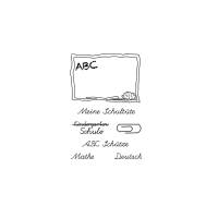 Stempel Schulstart ABC Einschulung Stempelset Clear Stamps 1.Schultag Bild 1