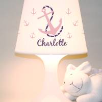 Kinderlampe, Tischlampe "Anker" personalisierbar mit Wunschnamen Bild 2