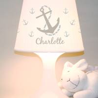 Kinderlampe, Tischlampe "Anker" personalisierbar mit Wunschnamen Bild 4