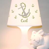Kinderlampe, Tischlampe "Anker" personalisierbar mit Wunschnamen Bild 7