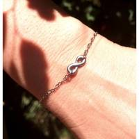 Armband, Edelstahl, Infinity, Unendlichkeit,  Edelstahlarmband, minimalistisch Bild 1