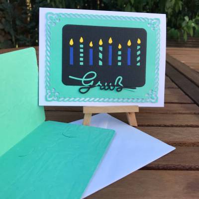 Geburtstagskarte "Viel Geburtstag zum Glück" mit Gutscheinkarte